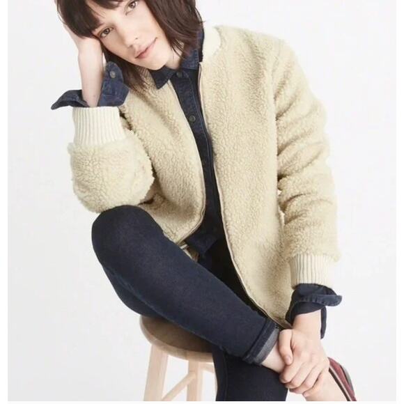 Abercrombie & Fitch Sherpa Full Zip jacket - Picture 1 of 7